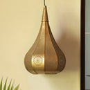 Iron Hanging Lamp | Powder Coated | Metallic Brown | Set of 2