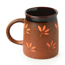 Ceramic Coffee Mug | Orange & Cocoa Brown | 400 ml