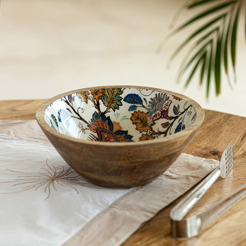 Ceramic Serving Bowls | Floral Design | Multicolour | 700 ml