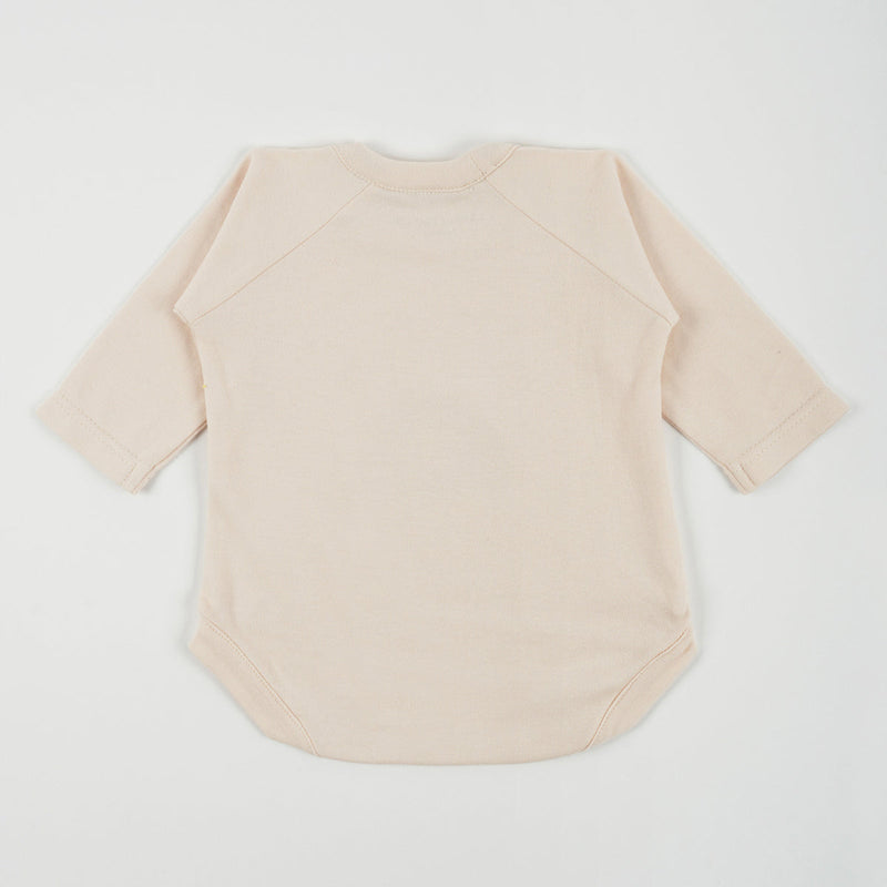 Cotton Baby Onesie | Full Sleeves | Beige