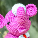 Crochet Toys | Baby Elephant Soft Toy | Purple | 14 cm