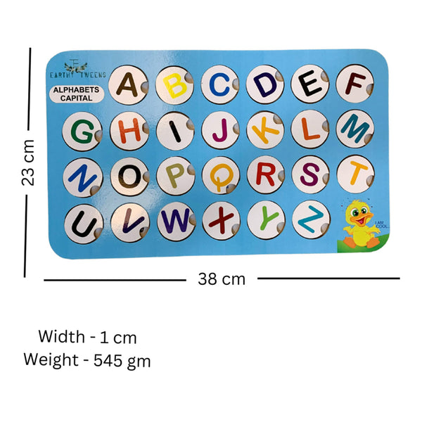 Learning Wooden Toys for Kids | English Alphabets Learning Board | 26 Pieces