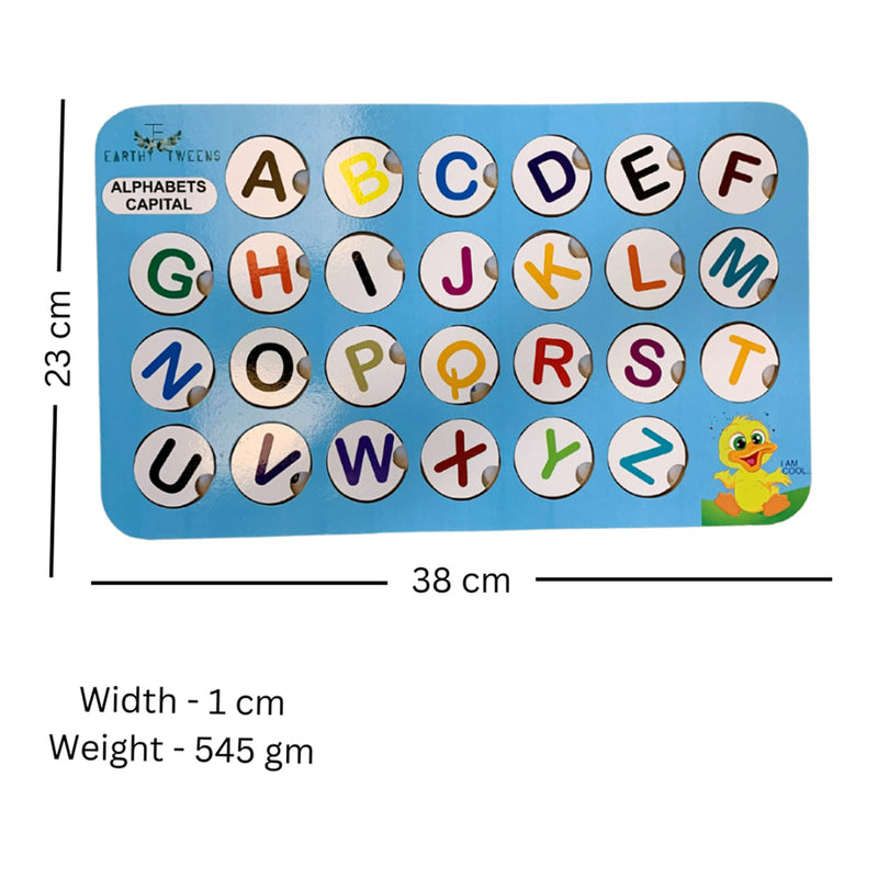 Learning Wooden Toys for Kids | English Alphabets Learning Board | 26 Pieces