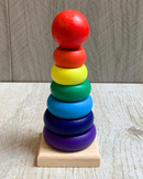 Wooden Toys For Kids | Stacking Rings | Rainbow Tower