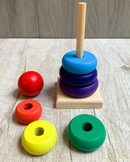 Wooden Toys For Kids | Stacking Rings | Rainbow Tower