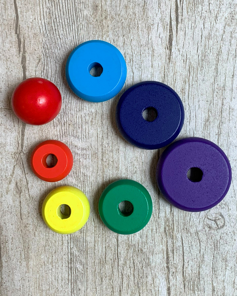 Wooden Toys For Kids | Stacking Rings | Rainbow Tower