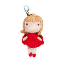 Crochet Charm Keychain | Red