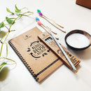 Oral Care & Stationery Kit | Toothbrush | Notebook & Seed Pencils | Candle | Set of 11
