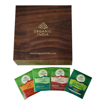 Executive Wooden Tea Gift Box | 60 Infusion Bags