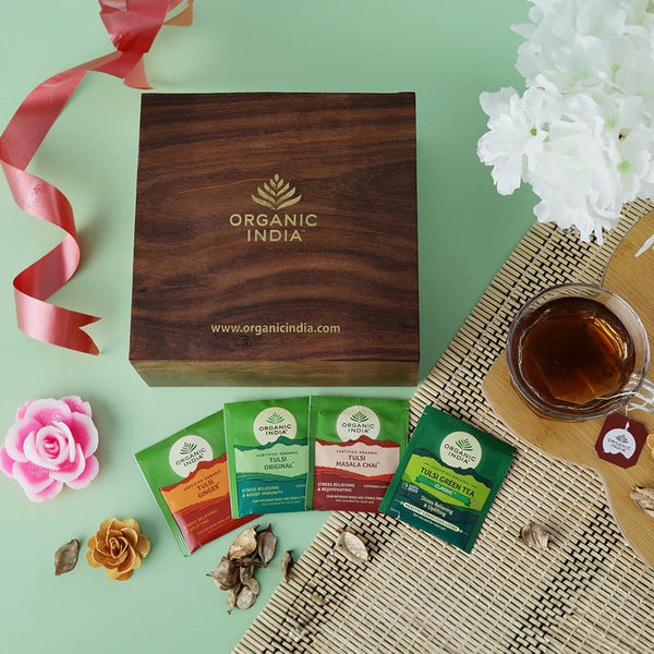 Executive Wooden Tea Gift Box | 60 Infusion Bags