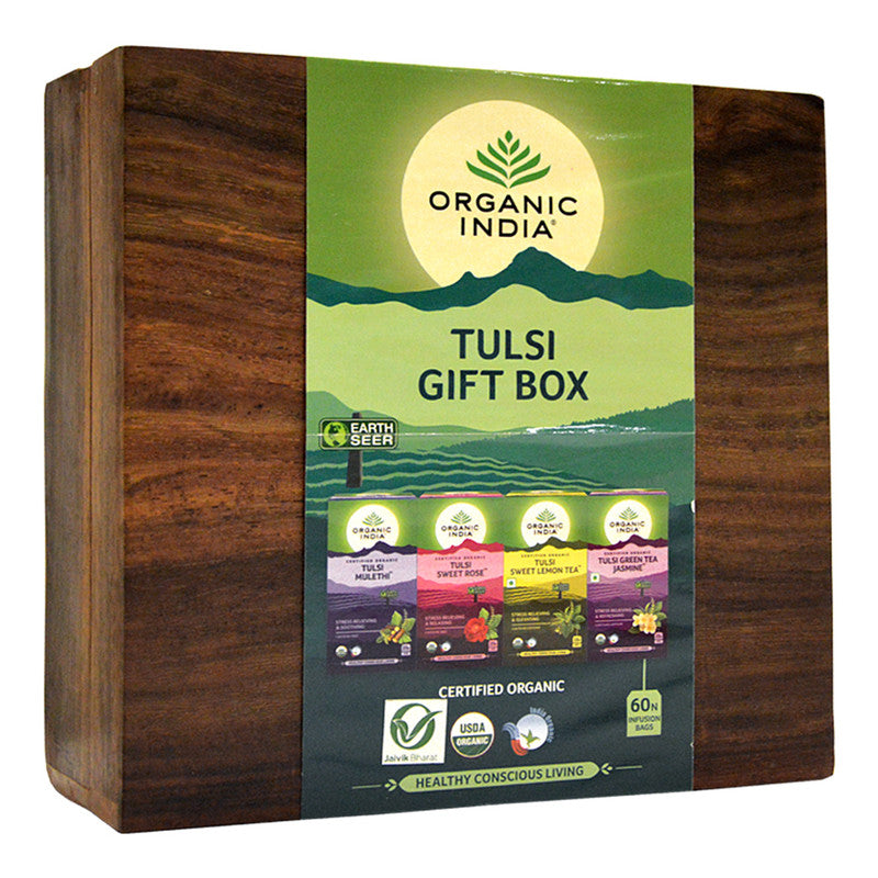 Executive Wooden Tea Gift Box | 60 Infusion Bags