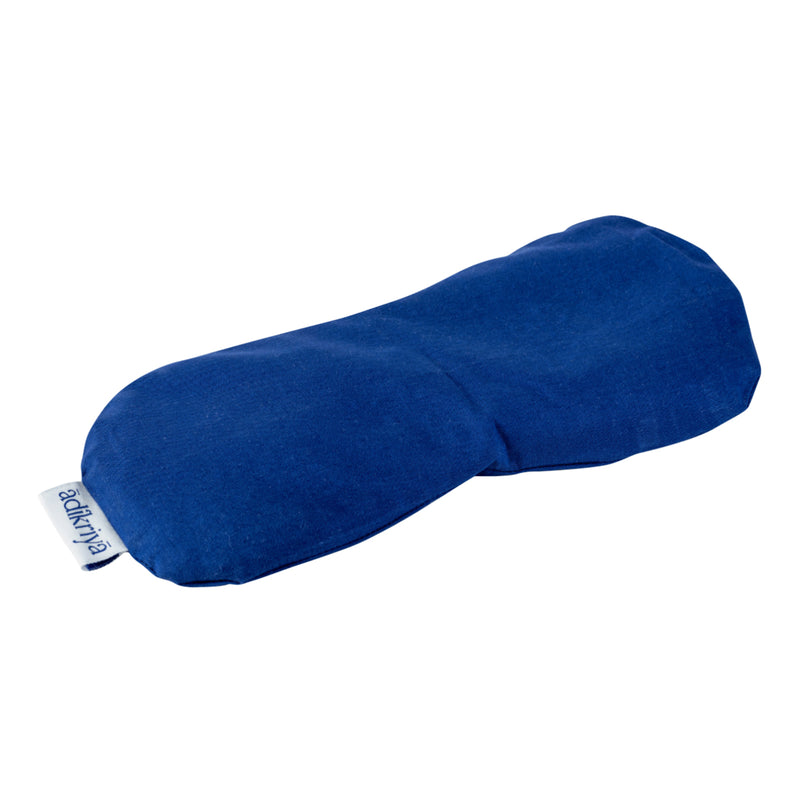 Organic Cotton Eye Pillow | Flaxseed & Lavender | Indigo Blue.