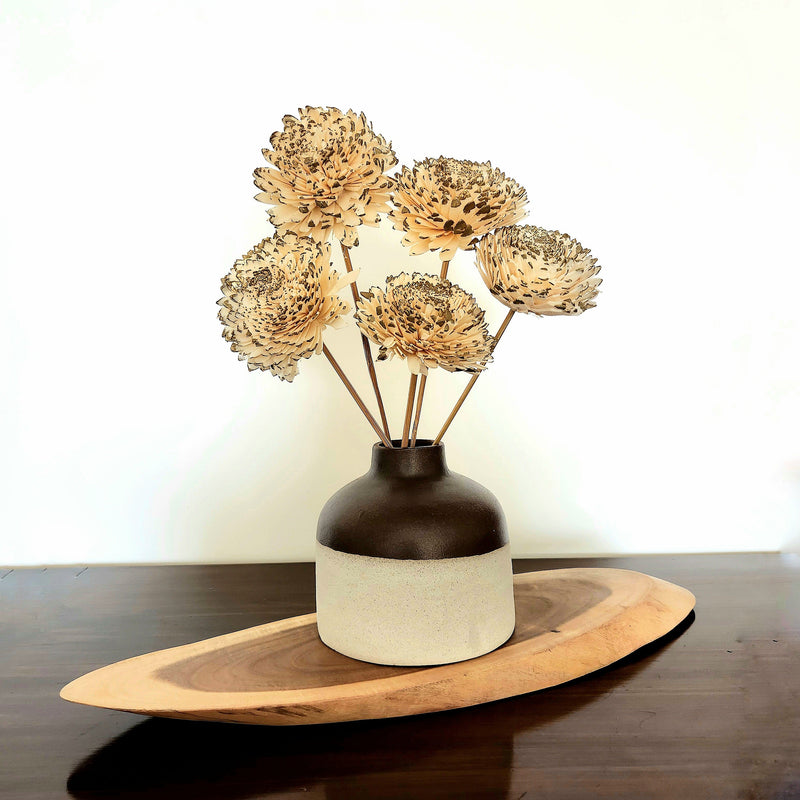 Sola Flowers Sticks | Zinnia | White | 20 cm | 5 Pcs