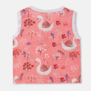 Newborn Baby Gifts | Jabla & Underwear | Cap Mittens Booties Set | Swan Design | Pink