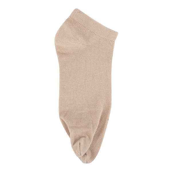 Cotton Ankle Socks for Women | Beige | Set of 3