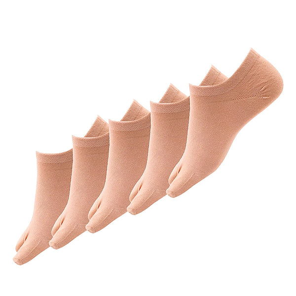 Cotton Ankle Socks for Women | Beige | Set of 3