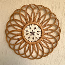 Cane Wall Decor | Mother of Pearls | Brown | 50 cm