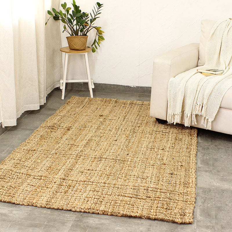 Jute Rug | Textured Weave | Natural Beige