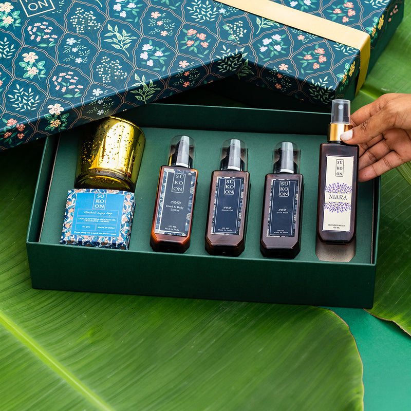 Festive Gifts | Gifts for Women | Bath & Skin Care Kit | Oud Range | Set of 6