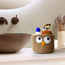 Cotton Storage Basket | Mini Planter | Multi-Purpose | Owl Design | Beige