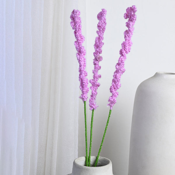 Lavender Crochet Flowers | Purple | 12 inches