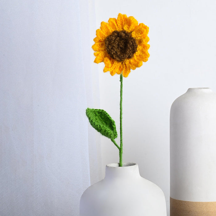 Sunflower Crochet Flowers | Sunrise Yellow | 12 inches