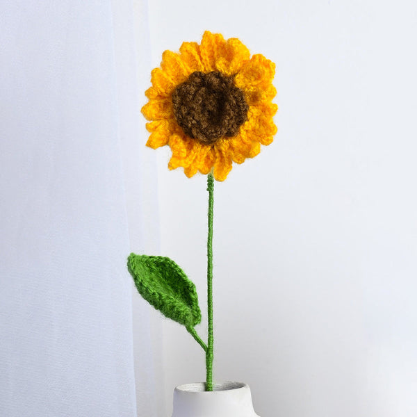 Sunflower Crochet Flowers | Sunrise Yellow | 12 inches