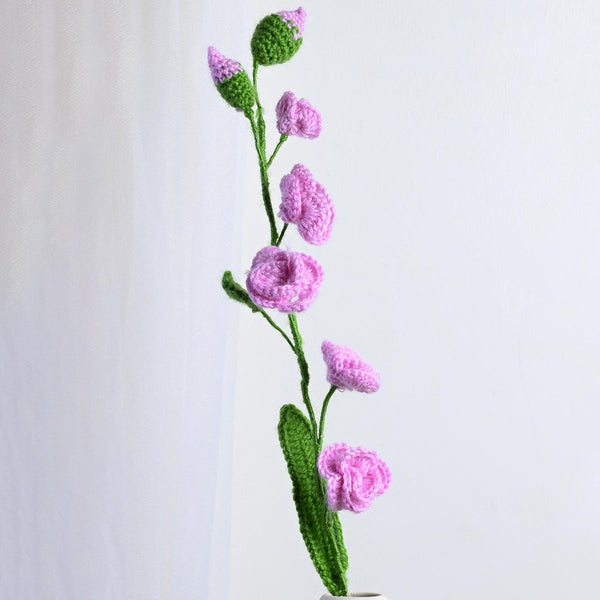 Lisianthus Crochet Flowers | French Mauve | 12 inches