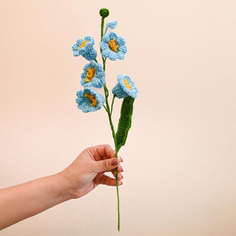 Bluebell Crochet Flowers | Baby Blue | 24 inches