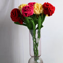 Carnation Crochet Flowers | Red | 24 inches