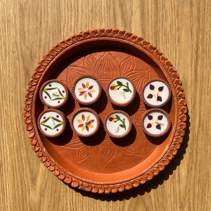 Soy Wax  Diya | Small | Set of 8