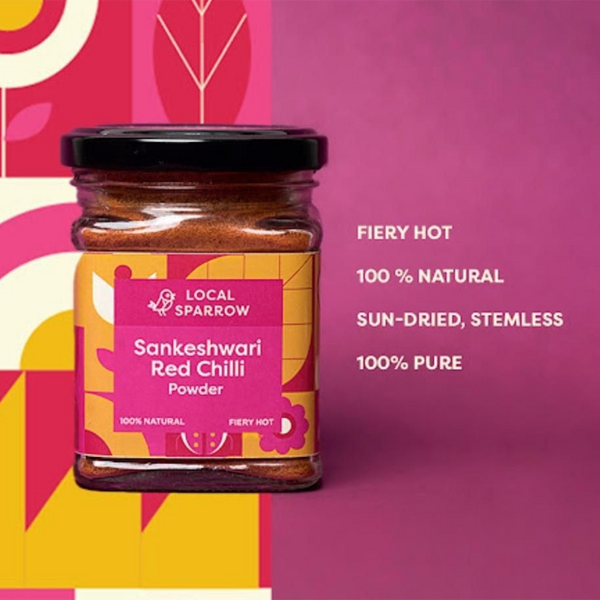 Red Chilli Powder | Fiery Hot | Zero Additives | 95 g