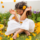 Cotton Sharara Set for Girls | Yellow & White