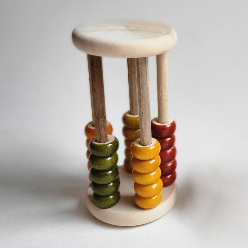 Wooden Baby Rattle | Rolling Abacus | Multicolour