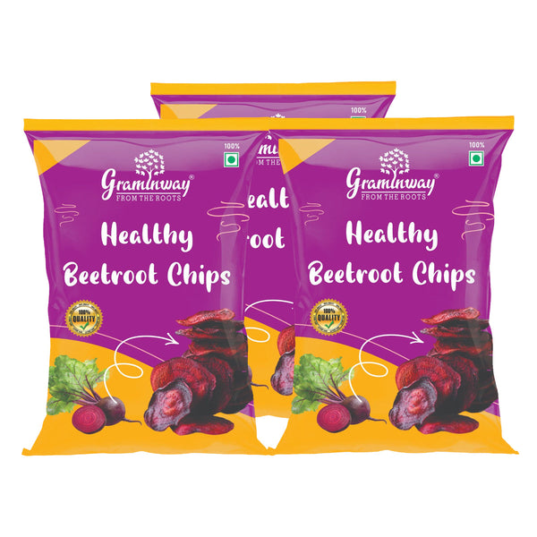 Beetroot Chips | Packed With Essential Vitamins | Pack of 3 | 50 g Each