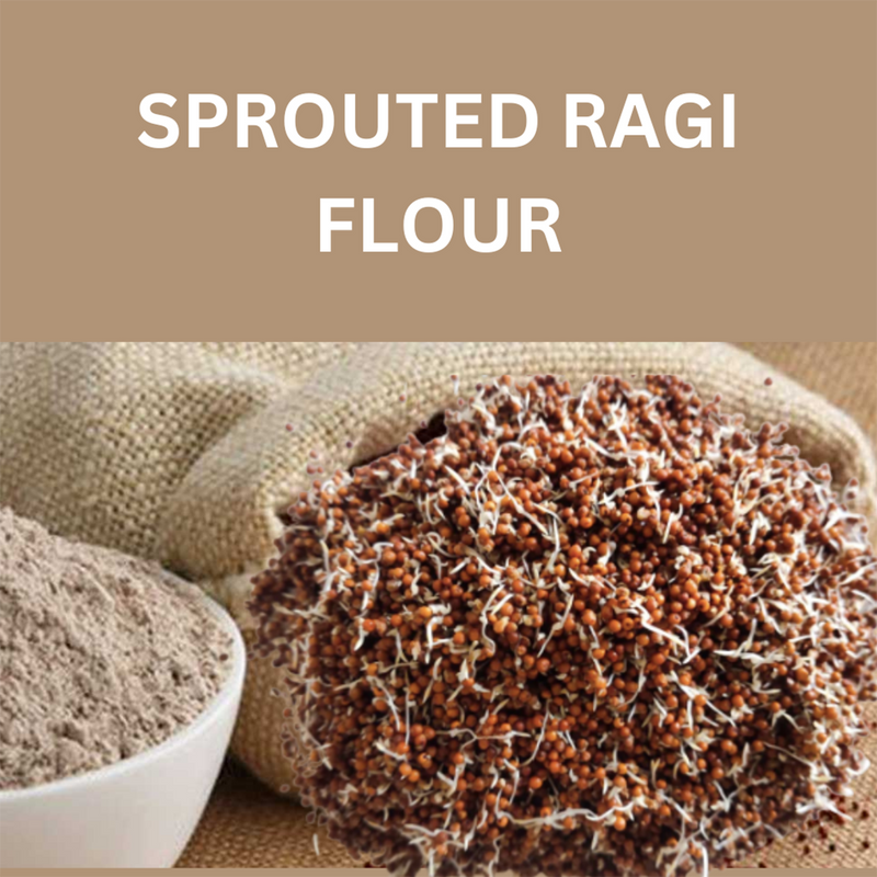 Ragi Flour | Sprouted Finger Millet | Pack of 2 | 500 g Each
