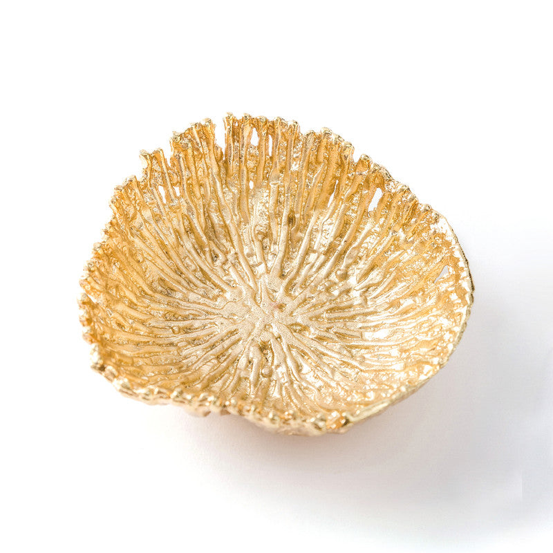 Metal Serving Bowl | Heirloom | Gold | Small