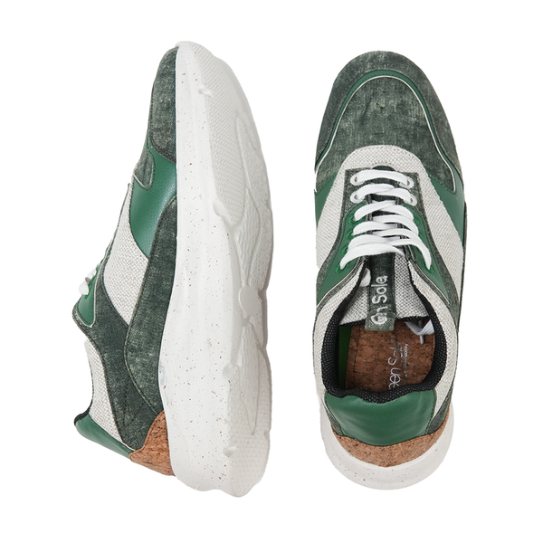 Organic Canvas Sports Shoes for Men | Dark Green