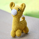 Llama Soft Toy for Baby and Kids | Cotton Yarn | Yellow | 12 cm