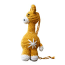 Giraffe Soft Toy for Baby and Kids | Cotton Yarn | Yellow | 14 cm