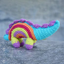 Dinosaur Soft Toy for Baby and Kids | Cotton Yarn | Multicolour | 19 cm