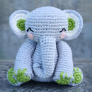 Elephant Soft Toy for Baby and Kids | Cotton Yarn | Blue | 15 cm.