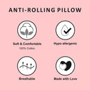 Cotton Baby Pillow| Anti Roll Pillow | Baby Bolsters | Pink.