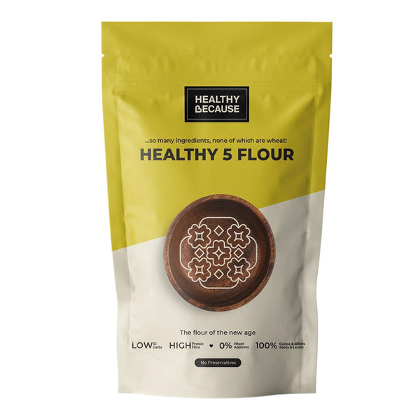 Flour | Healthy 5 Flour | High Protein Fiber | Quinoa, Millets, Seeds & Lentils | 400 g