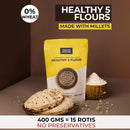 Flour | Healthy 5 Flour | High Protein Fiber | Quinoa, Millets, Seeds & Lentils | 400 g