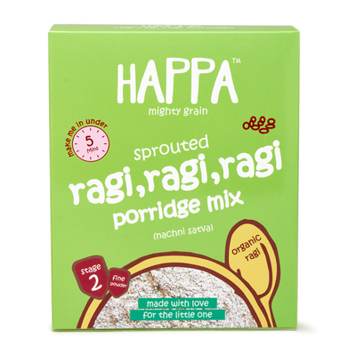 Organic Porridge Mix | Sprouted Ragi & Cardamom | Preservative free food | 200 g