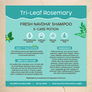 Tri-Leaf Rosemary Shampoo | Hair Cleanser for Women & Men | 400 ml | Pack of 2