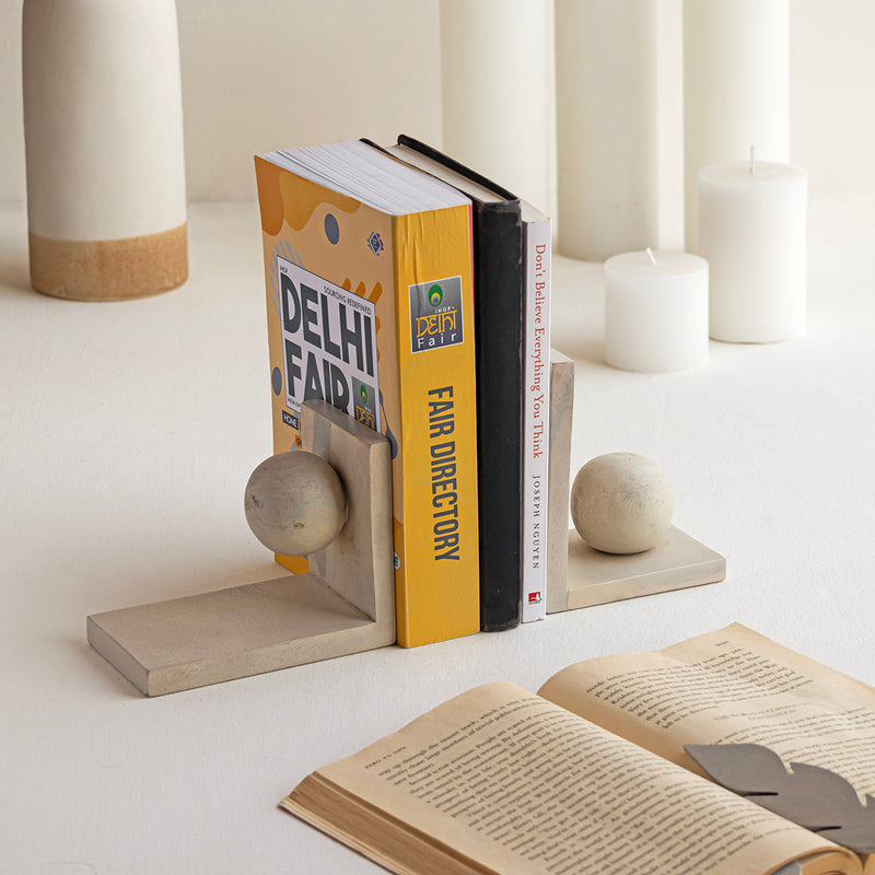 Housewarming Gifts | Wooden Bookend & Bookmark | Set of 2