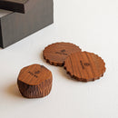 Housewarming Gifts | Wooden Pen Holder & Table Coasters | Set of 4