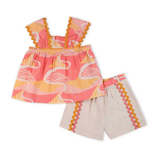 Cotton Shorts For Girls | Lillete Solid | Off-White